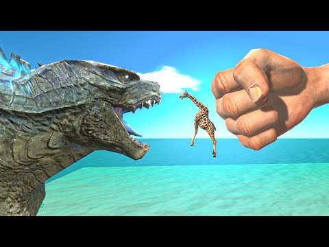 EPIC PUNCH & GODZILLA ATOMIC BREATH - Animal Revolt Battle Simulator