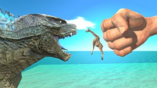 EPIC PUNCH & GODZILLA ATOMIC BREATH - Animal Revolt Battle Simulator
