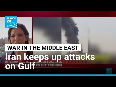 YouTube video thumbnail: Iran Hits Kuwaiti oil Refinery as Attacks on oil Infrastructure Continue