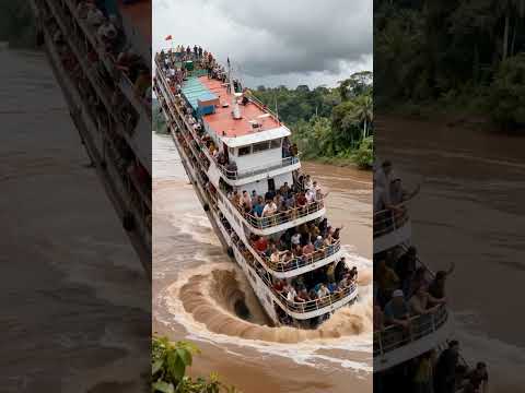 Giant Ship Sinks After Being Caught in Deadly Cyclone! #shorts