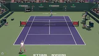 Sinner vs Medvedev Indian Wells 2026 - Full Ace Tennis Simulator