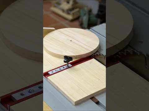 CUT Perfect Circles on Your Table Saw with This DIY Jig!  #sawblade #woodworking #tools4life