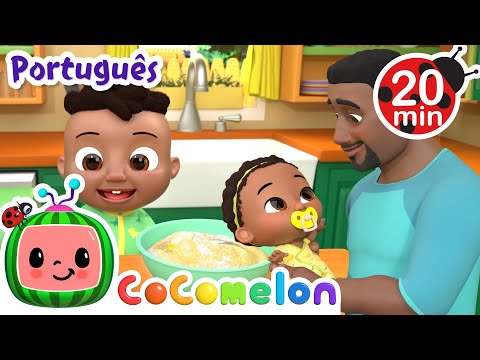 Hora do Café da Manhã! 🥞☕ | CocoMelon 🍉😁 | Moonbug Kids | Músicas Infantis em Português