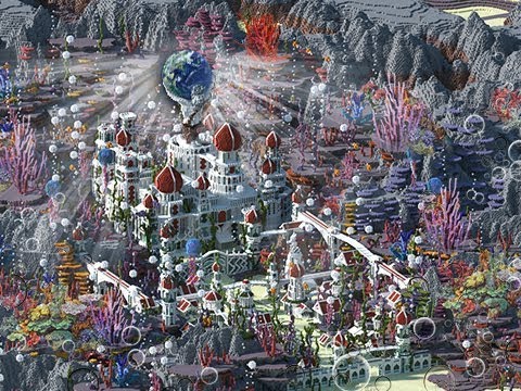 EPIC Underwater Lost City of ATLANTIS in MINECRAFT!