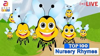 Bumble Bee Rhymes - Nursery Rhymes Live | Kids Songs | Super Kids |#nurseryrhymes