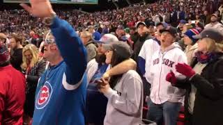Tommy Ryan of Tommy Tickets Chicago singing sweet Caroline in Boston