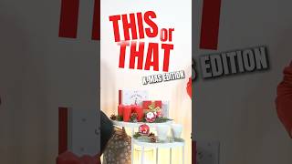 Day 1 ✨ This or That Christmas Edition! #effzeh #socceringermany #thisorthat #christmas #challenge