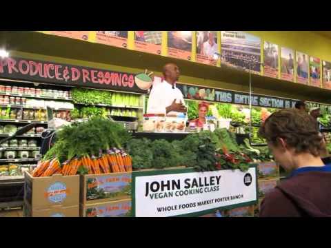 John Salley Vegan Cooking Class at Whole Foods Porter...