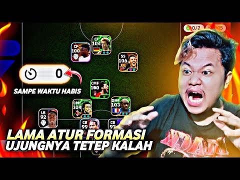 ADUH KETEMU LAWAN LAMA BANGET ATUR FORMASI!! WAKTUNYA SAMPE 0 BIKIN EMOSI GAMING EFOOTBALL 2025