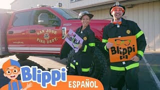 Blippi y Meekah y el camión de bomberos 🚒 Blippi Español | Videos educativos para niños | Aprende