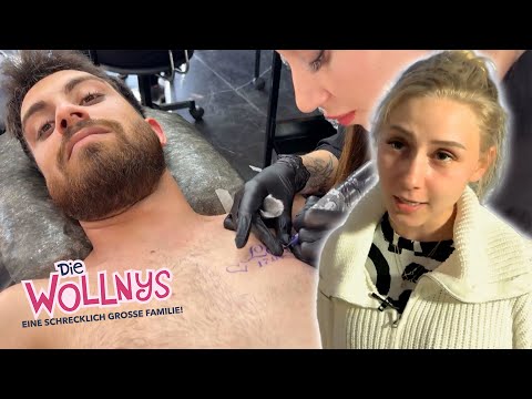 Servets Liebesbeweis: Ein Tattoo für Loredana! ❤️ | Die Wollnys  #diewollnys #358