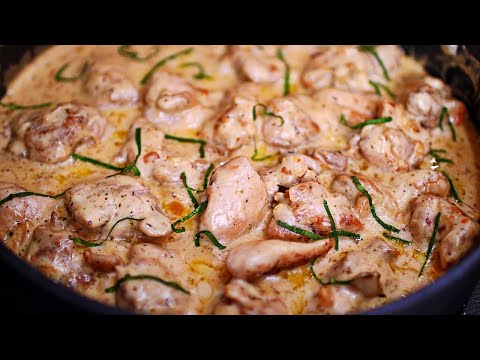 Creamy Garlic Parmesan Chicken Thighs Recipe - Easy Chicken Thighs Recipe