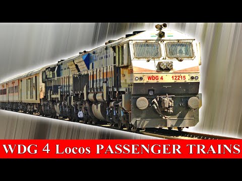 WDG 4 hauled PASSENGER TRAINS !! Indian Railways