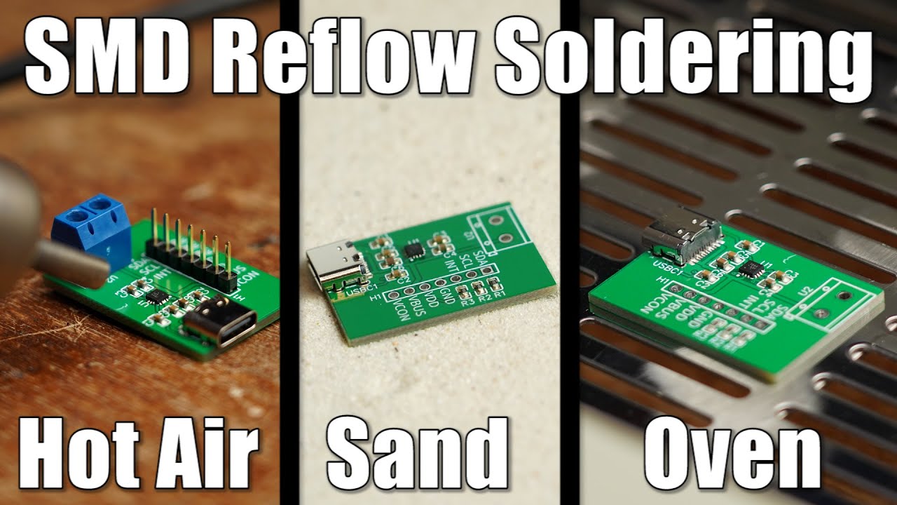 How to do SMD Reflow Soldering properly! Hot Air VS Sand VS Reflow Oven