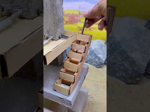 How Is This Mini House Standing on One Column ๐คฏ๐ Part 3 #satisfying #miniature #diy