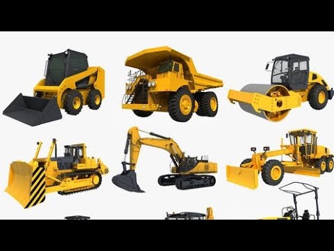 JCB Construction Vehicle Models Excavator, Dump Truck, Bulldozer, Crane, off Road jeep