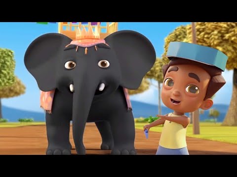 Hathi Raja Kahan Chale |Nursery Rhymes And Kids Song| हाथी राजा कहाँ चले | NooNoo kids - Hindi