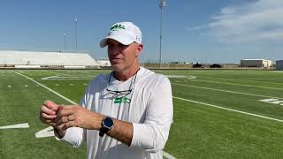 Wall Head Cosch Craig Slaughter ahead of the matchup with Brownwood 2025