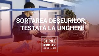 Sortarea deșeurilor, testată la Ungheni