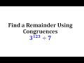 Understanding Congruences and Remainders