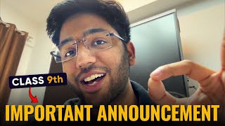 Class 9th - Important Announcement ‼️ | Shobhit Nirwan