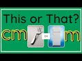 Measurement of Length in Meters and Centimeters