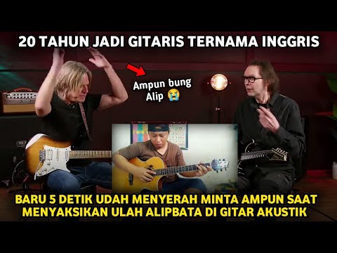 Gokil❗Baru 5 Detik Gitaris Ini Menyerah Minta Ampun Melihat Teknik Alip Ba Ta | Reaction AlipBaTa