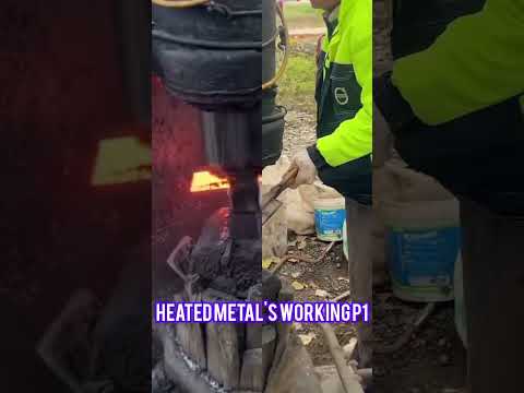 heated metal's working #metalworking #diy #factory #song #nagpuri