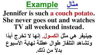 English Idioms 51 A couch potato
