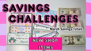 💖New Budget Friendly Savings Challenges | Shop Drop | New Ko-fi Member Item | March Total Savings