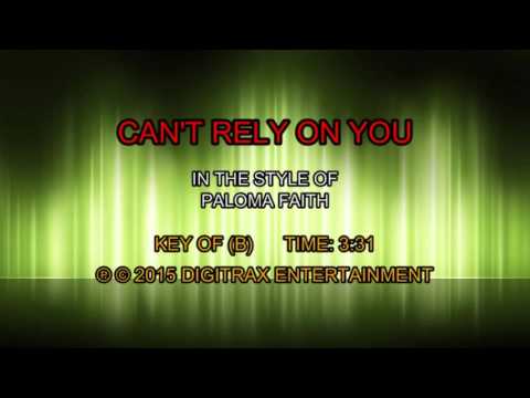 Paloma Faith – Can’t Rely On You (Backing Track)