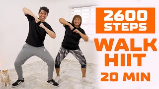 20 MIN WALK HIIT WORKOUT with MOM • 2600 Steps • Keoni Tamayo • Workout #243