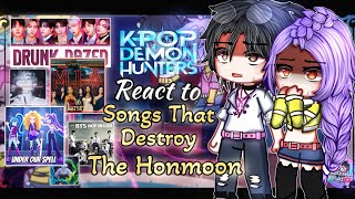 KPop Demon Hunters React To Songs That Destroy HONMOON ft. KATSEYE | GLMM/GCMM Gacha Club Mini Movie