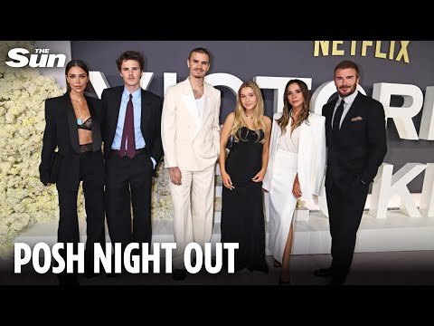 Beckham family stun on red carpet at premiere of Victoria’s new Netflix doc  - but without Brooklyn