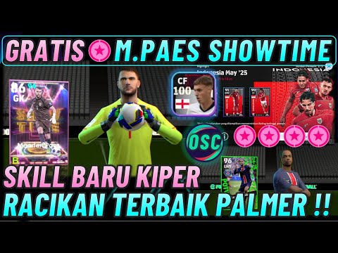 GRATIS PAES SHOWTIME TIMNAS INDONESIA ! RACIKAN TERBARU PALMER DAN TRIK AJAIB POTW BARCOLA EFOOTBALL
