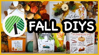 🍁 FALL DOLLAR TREE DIYS USING CALENDARS!