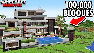 Construí la MANSIÓN Más Grande del Mundo en Minecraft Hardcore