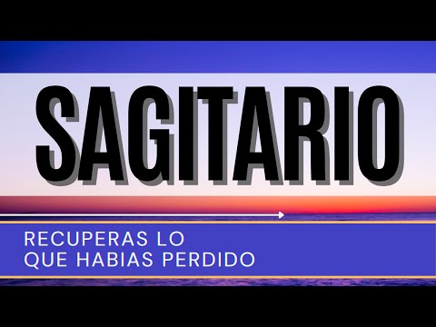 Sagitario Hoy ♐️ | RECUPERAS LO que habías PERDIDO |