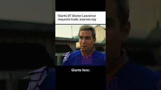 Giants DT Dexter Lawrence requests a trade #shorts #giants