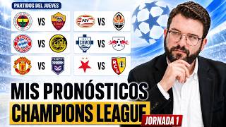 Pronósticos y Apuestas CHAMPIONS LEAGUE J1 jueves: BAYERN MÚNICH vs BODO, MANCHESTER UNITED vs SABAH