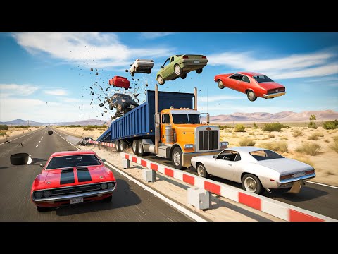 Cars 🚗 Vs Hidden Speed Bump Trap | BeamNG.Drive | Challenge Ends in Total Destruction!