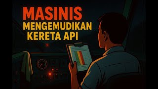 NYETIR KERETA MALAM HARI! Konsentrasi Masinis Yang Tetap Terjaga Saat Mengemudikan Lokomotif