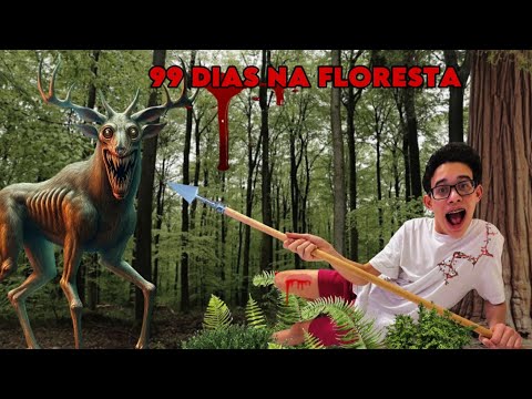 PASSANDO 99 DIAS NA FLORESTA DO ROBLOX