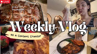Weekly Vlog || Cookin’ with Erikaaaa 🍳👩🏽‍🍳