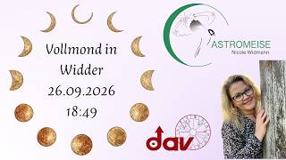Nicole Widmann deutet für den DAV den Widder-Vollmond vom 26.09.2026