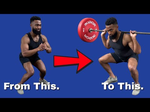 How to Go from CAN'T Squat to The Barbell Back Squat (Step-by-Step Progression)