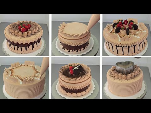 las mejores decoraciones de tortas con crema de moca y chocolate