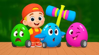 Surprise Eggs Transport Kids Songs | ME ME BAND | Nursery Rhymes