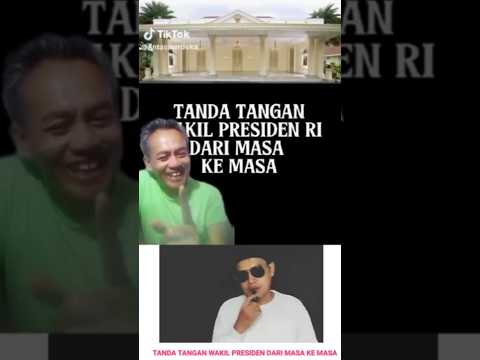 Tanda Tangan Wakil Presiden Dari Masa Ke Masa #wapres #gibran #fufufafa #presiden #masyarakat #viral