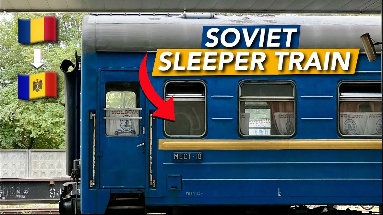 13 hours on One of the LAST SLEEPER train from the SOVIET UNION - Romania to Moldova